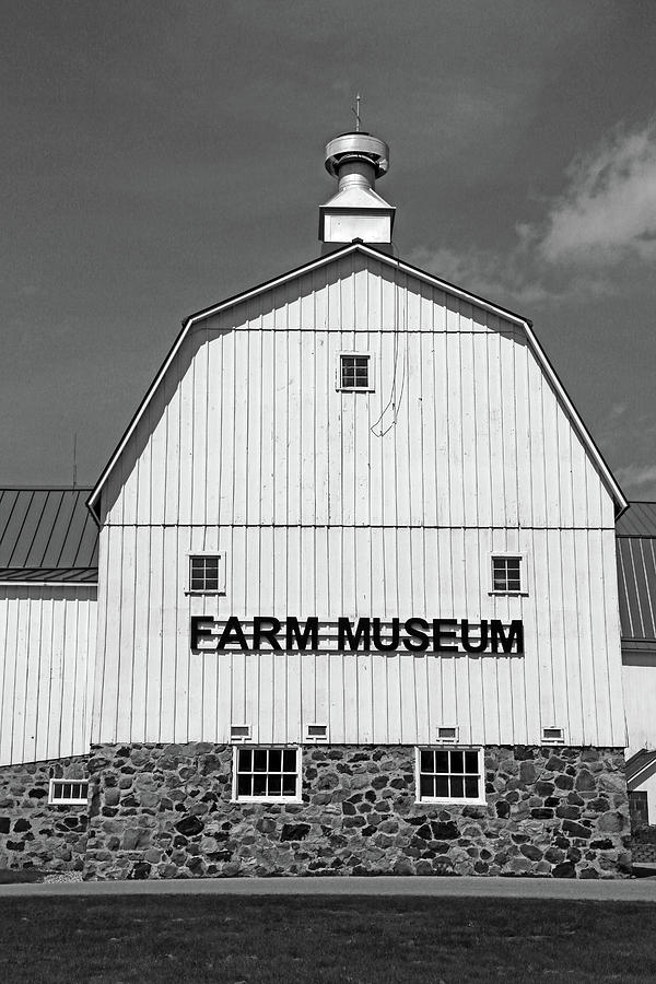 Goodells Farm Museum 2 BW Photograph by Mary Bedy