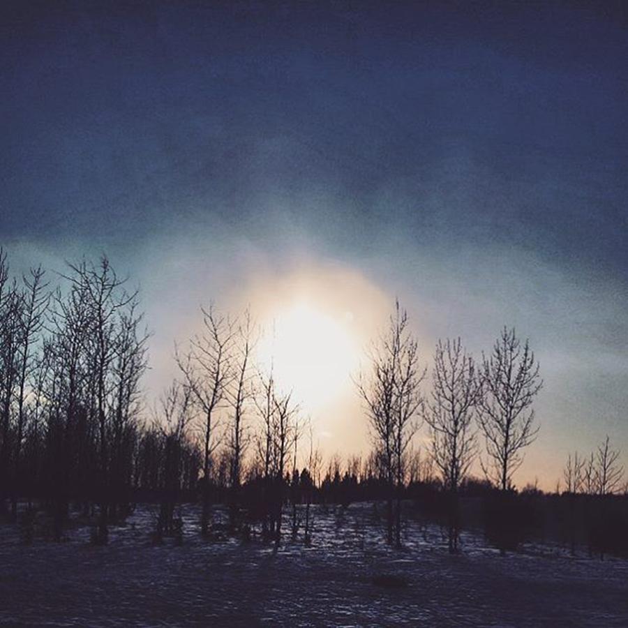 Nature Photograph - Frozen Sun by Mnwx Watcher