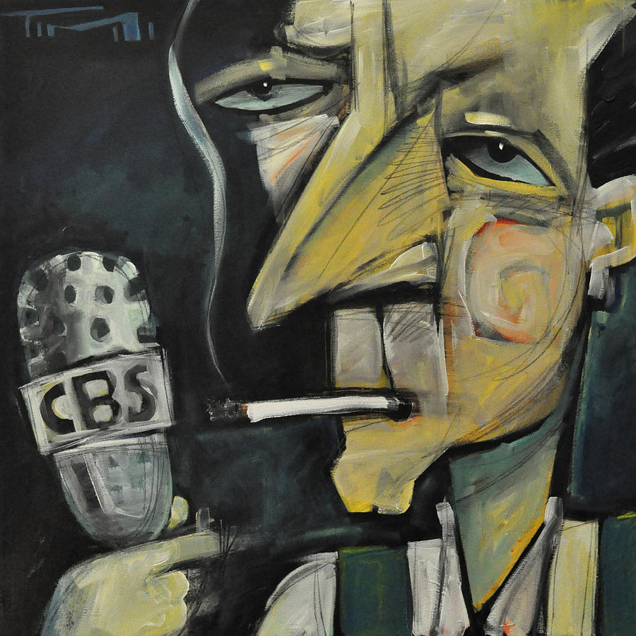 Edward R. Murrow Painting - Goodnight And Good Luck by Tim Nyberg