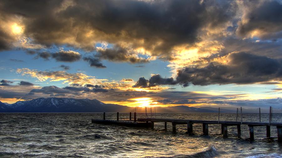Goodnight Lake Tahoe Photograph by Brad Scott