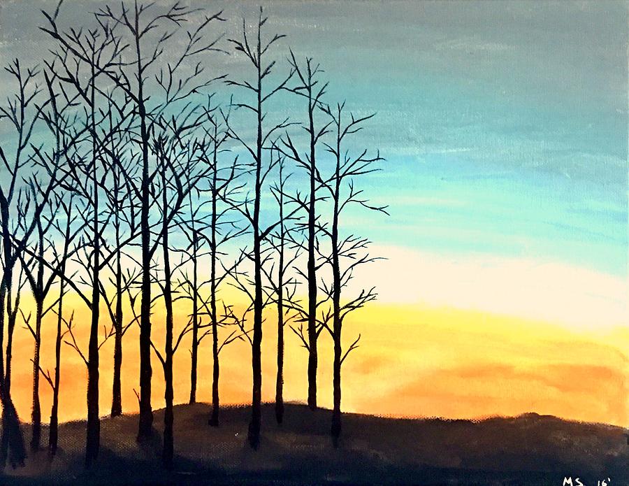 Sunset Painting - Goodnight by Michelle Sarafian