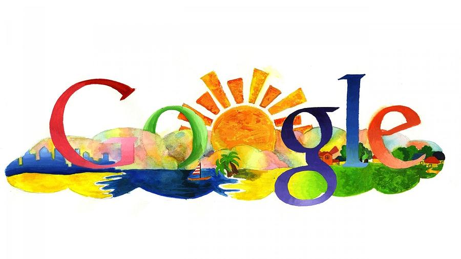 Google Digital Art - Google by Super Lovely