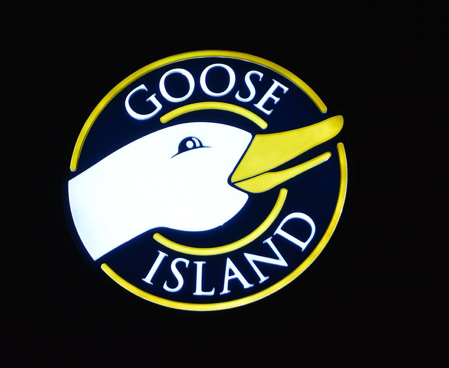 goose island neon sign