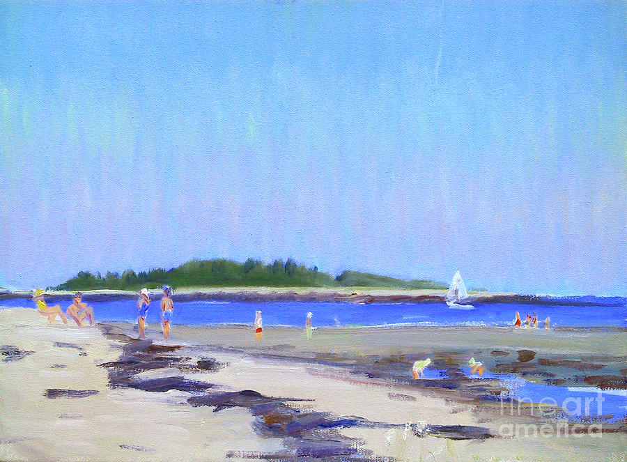 Goose Rocks Beach Painting by Candace Lovely