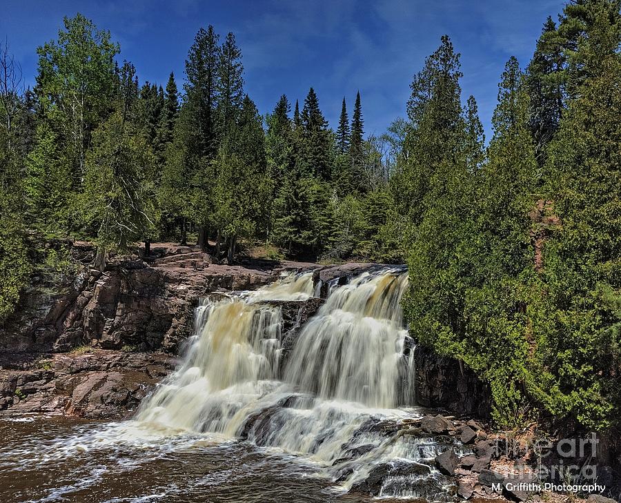 Waterfall Photograph - Gooseberry Falls by Michael Griffiths