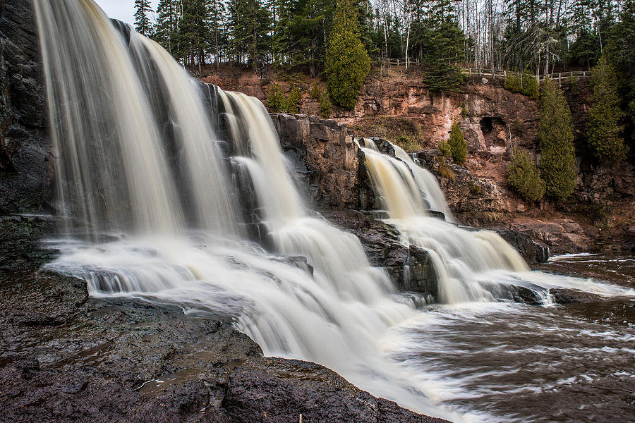 Fall Photograph - Gooseberry Falls State Park by Paul Freidlund