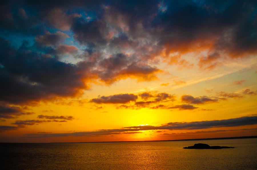 Gooseberry Island Sunset Photograph by Troy DeTerra