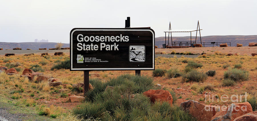 Goosenecks State Park Sign 3353 Photograph by Jack Schultz