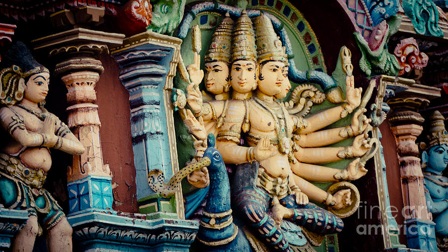 Gopuram Thirupparamkunram Murugan Temple Photograph by Raimond Klavins