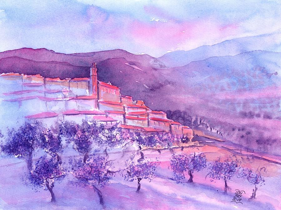 Gordes Provence France Painting by Sabina Von Arx