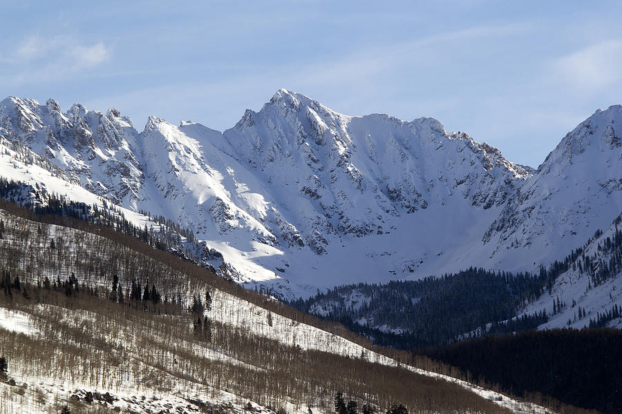 Winter Photograph - Gore Mountain Range Colorado by Brendan Reals