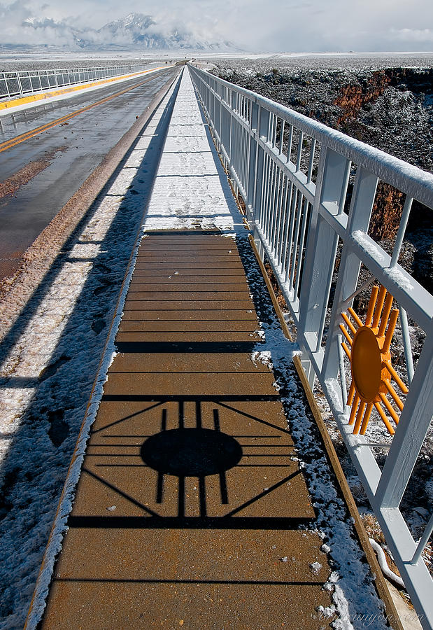 Gorge Bridge Zia Symbol Photograph by Britt Runyon