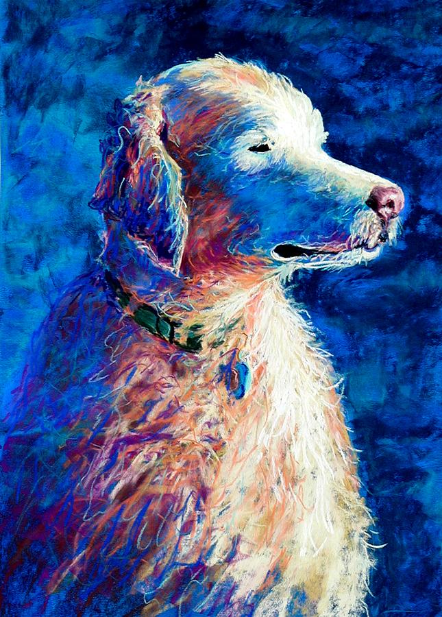 Gorge Dog Pastel by Lynee Sapere