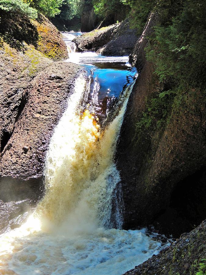 Gorge Falls On The Black River In Michigans Upper Peninsula Photograph