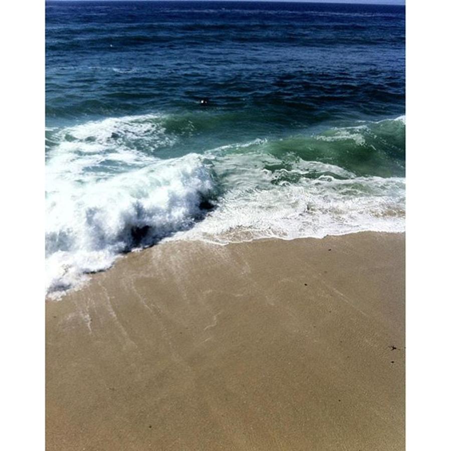 Beach Photograph - Gorgeous Blues, Greens, White And Tan by Laura M Corbin