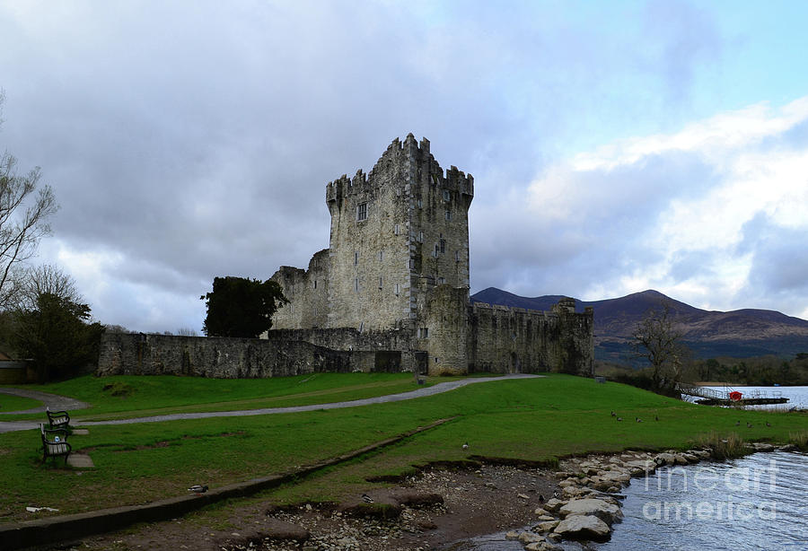 Gorgeous Look at Ross Castle in Ireland on a Stormy Day Photograph by DejaVu Designs