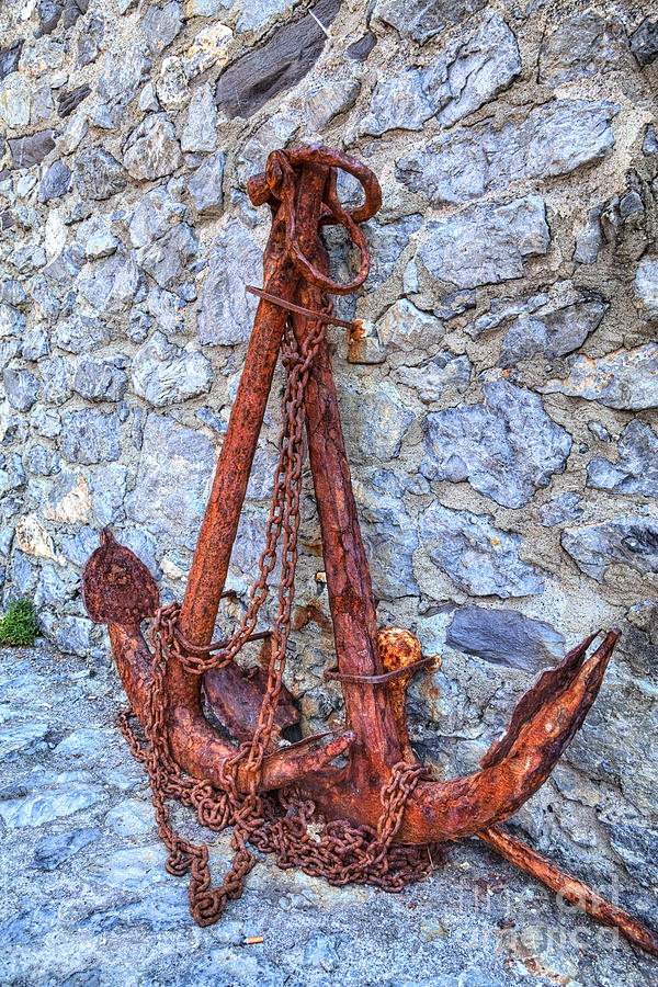 Gorgeous rusty anchor Photograph by Gina Koch