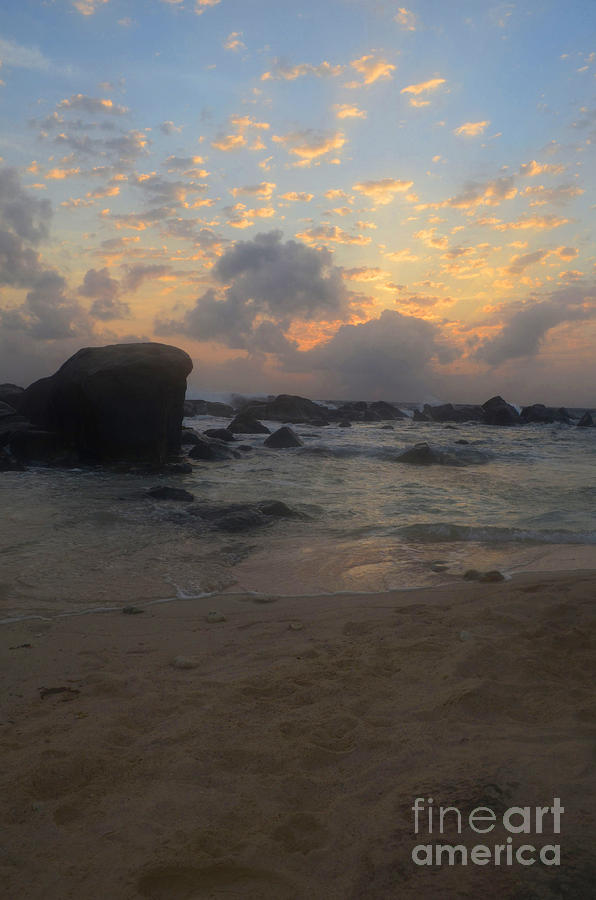 Gorgeous Scenic Views of the Sun Rising Over the Rocks in Aruba Photograph by DejaVu Designs