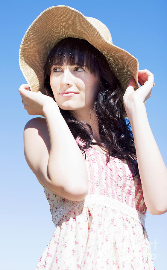 Gorgeous Woman In Hat Photograph