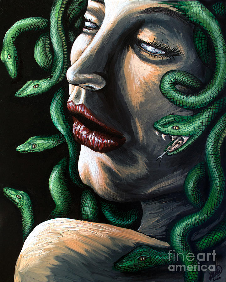 Gorgon Painting by LeeLee Ash - Fine Art America