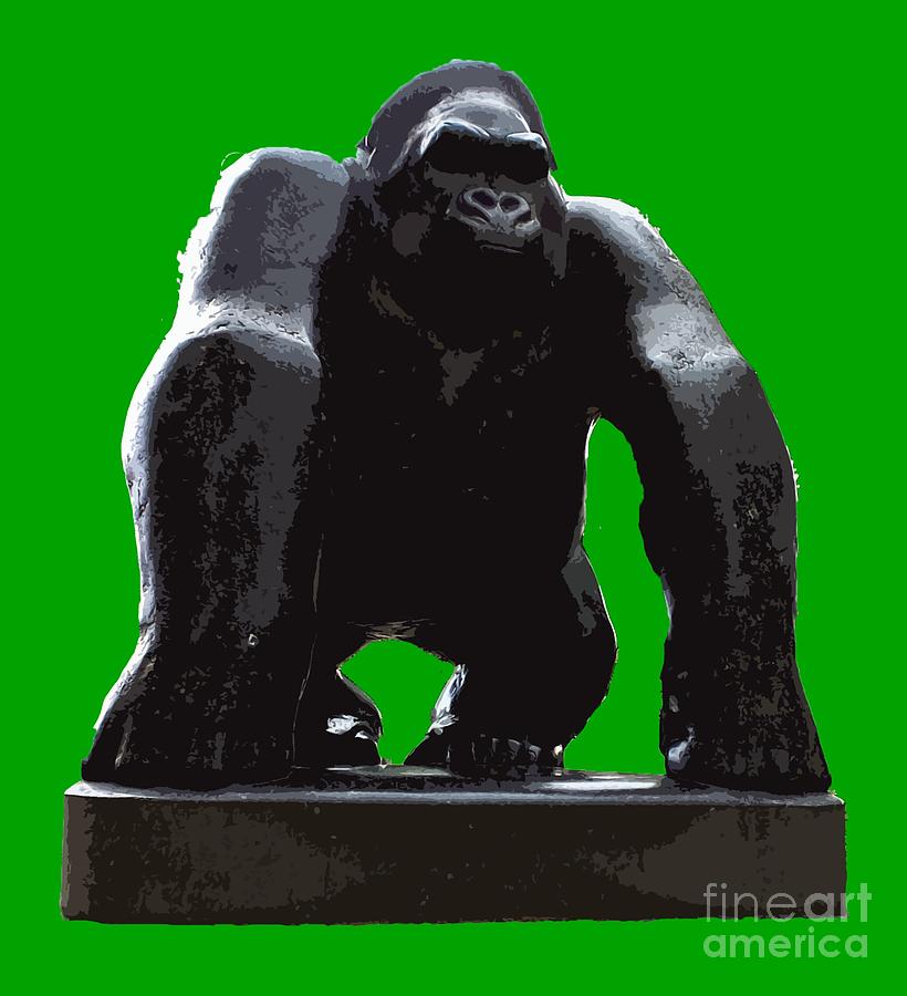 Gorilla Art Digital Art by Francesca Mackenney