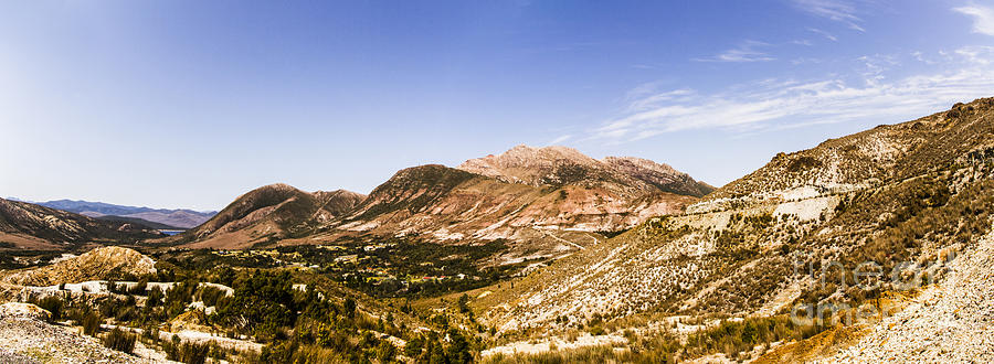 Gormanston Tasmania mountain panorama Photograph by Jorgo Photography
