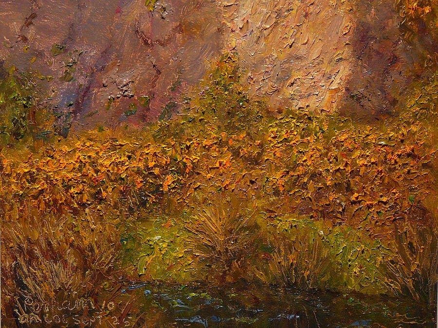 Gorse Painting - Gorse Near The Swamp by Terry Perham Gorse Painting - Gorse Near The Swamp by Terry Perham