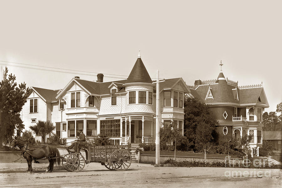 Gosby And Hart Homes On Lighthouse Ave.  1895 Photograph