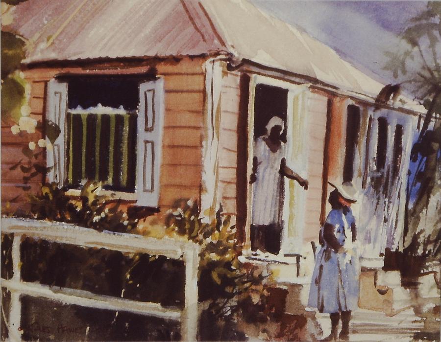 Caribbean Painting - Gossip by Charles Hawes