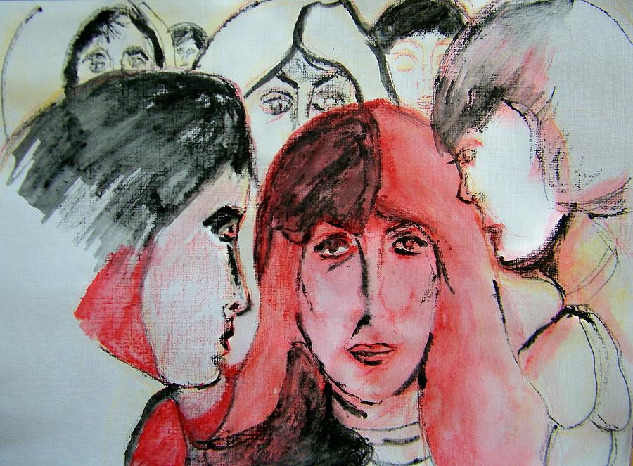 Gossip Painting by Judith Redman