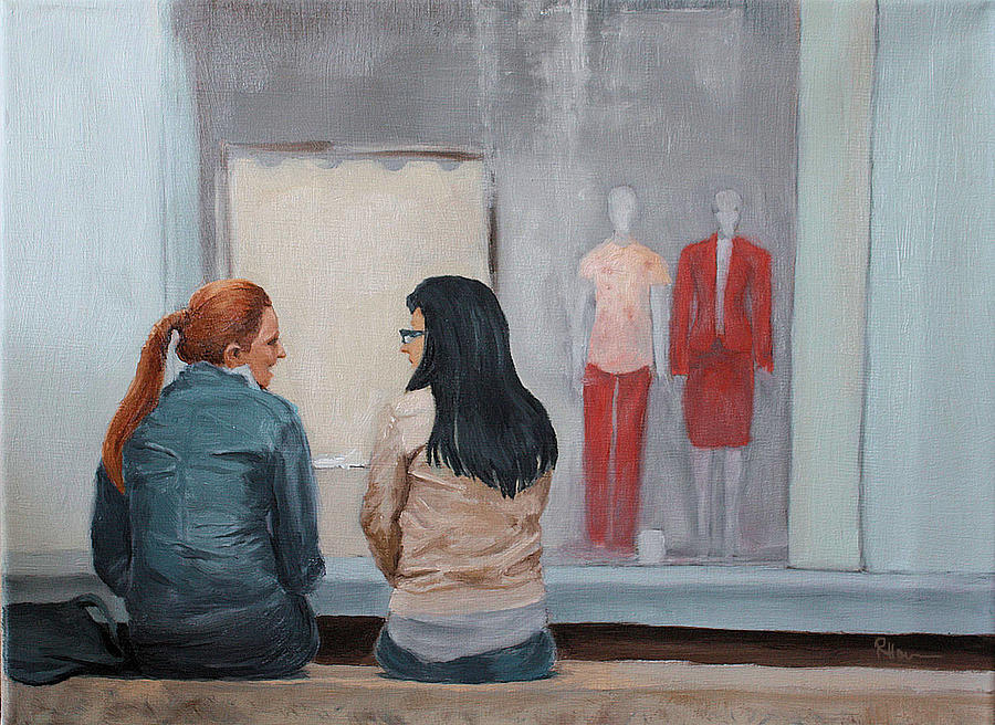 Gossip Painting by Rachel Bochnia