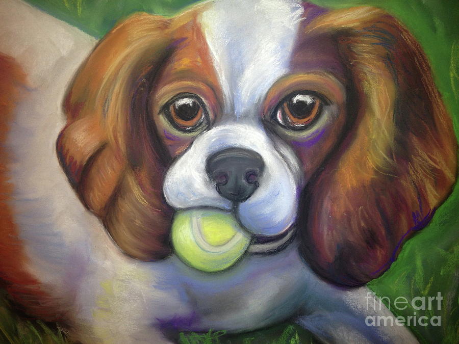 King Charles Pastel - Got Balls? King Charles by Ann Hoff King Charles Pastel - Got Balls? King Charles by Ann Hoff