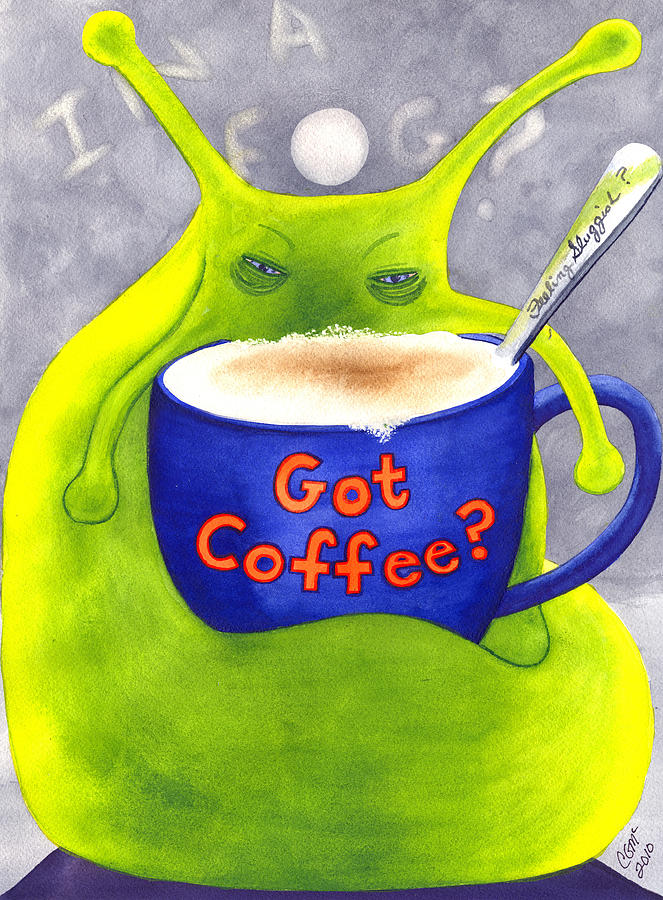 Got Coffee Painting by Catherine G McElroy