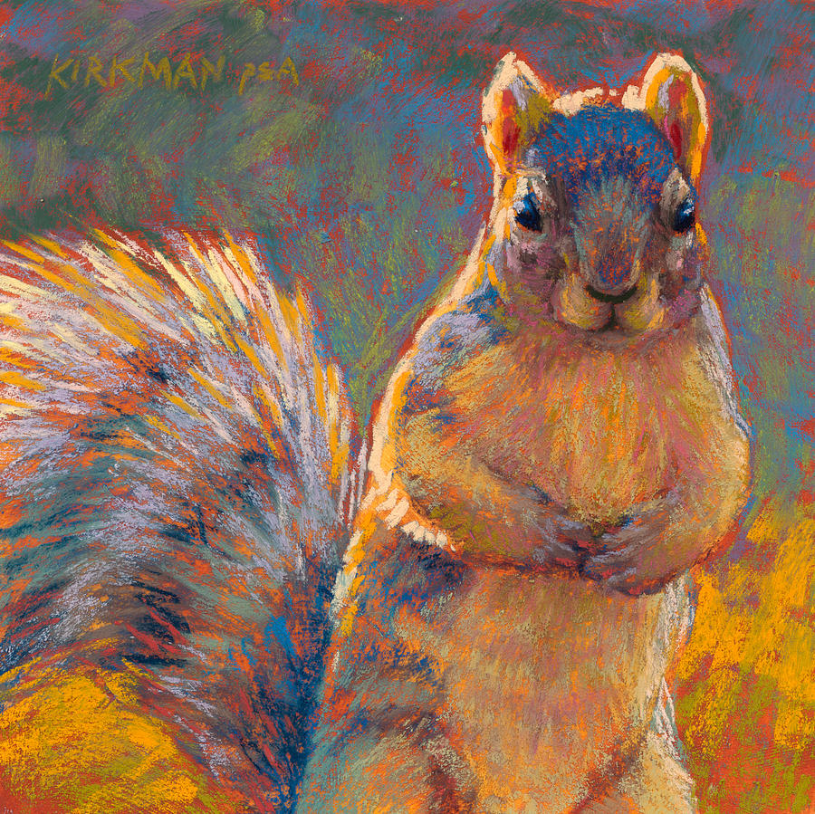 Squirrel Pastel - Got Nuts? by Rita Kirkman