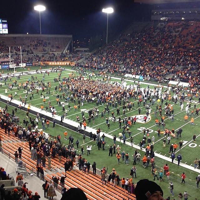 Oregon State Photograph - Big win by Meghan Andrews