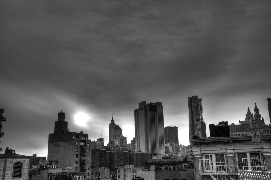 Gotham Black And White Photograph
