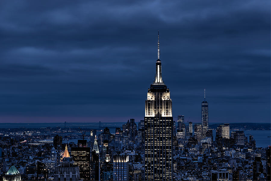 Empire State Building Photograph - Gotham City by Christopher Villandry