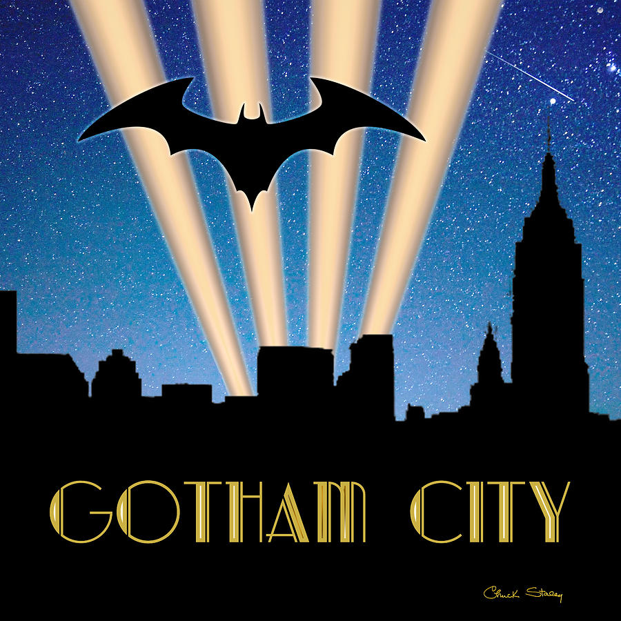 Gotham City Digital Art by Chuck Staley