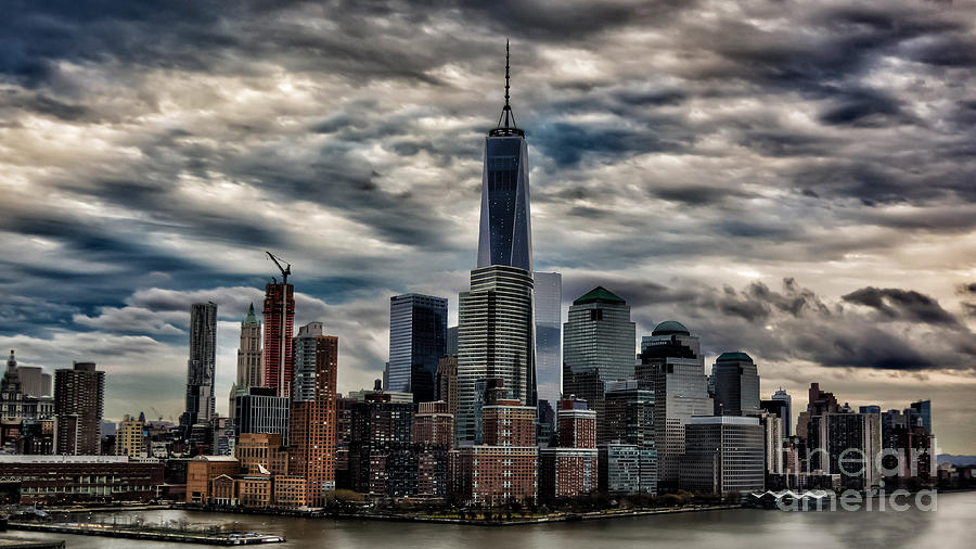 Gotham NYC Blue Photograph by Alissa Beth Photography