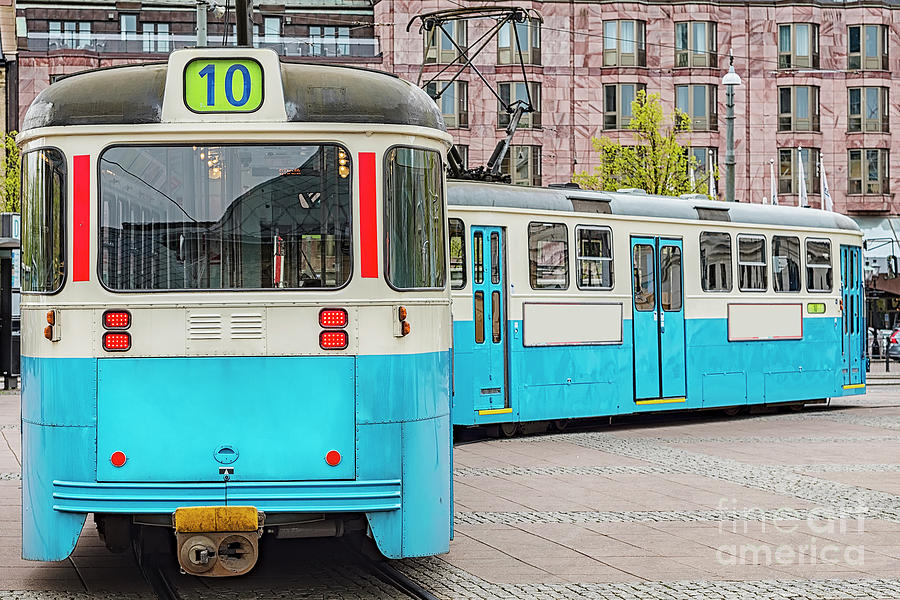 Transportation Photograph - Gothenburg Public Tramcar by Antony McAulay