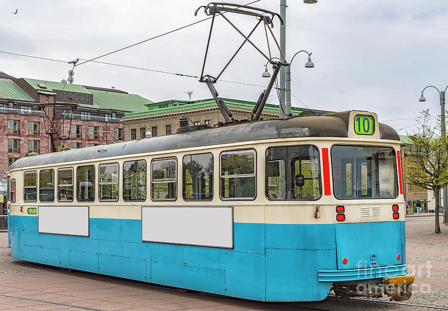 Transportation Photograph - Gothenburg Tram Car by Antony McAulay