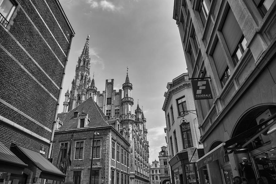 Gothic and Modern in Brussels Photograph by Georgia Clare