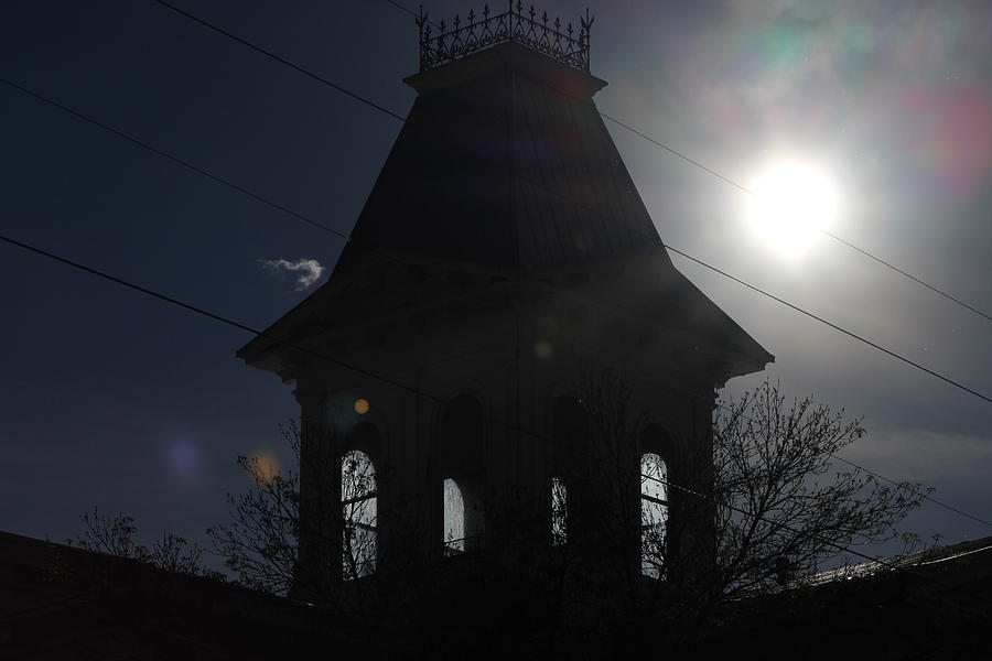 Gothic Bell Tower in Direct Sun Photograph by Colleen Cornelius
