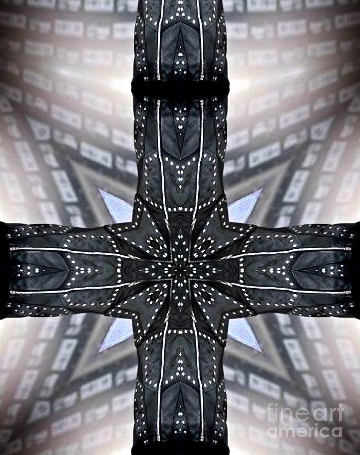 Gothic black metal cross 2 Digital Art by Sofia Goldberg - Fine Art America