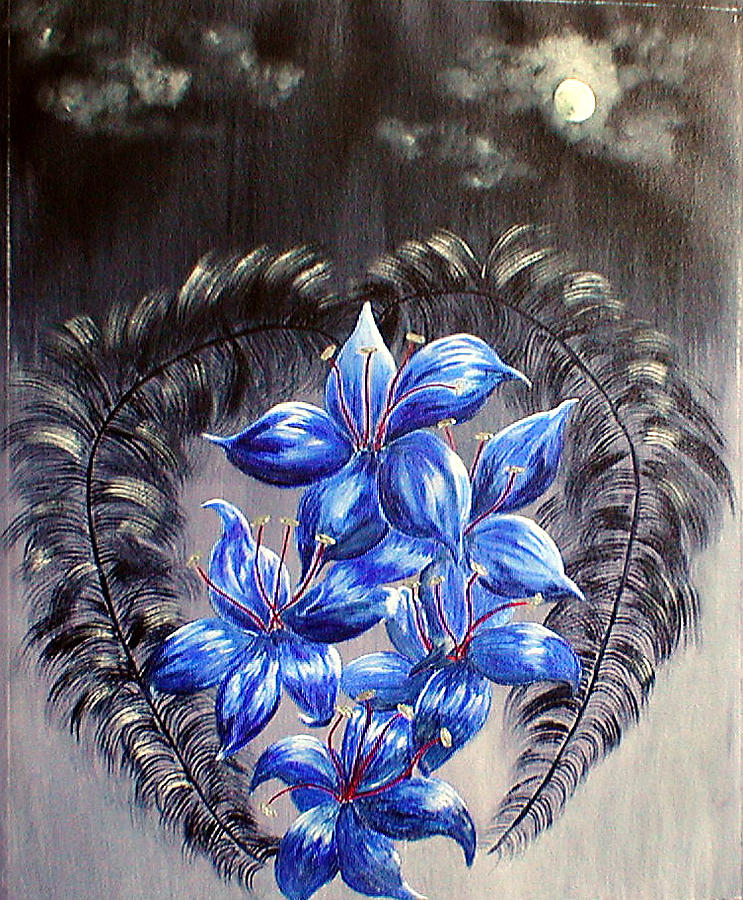 Lily Painting - Gothic Lilys 1 by Sandy Wager