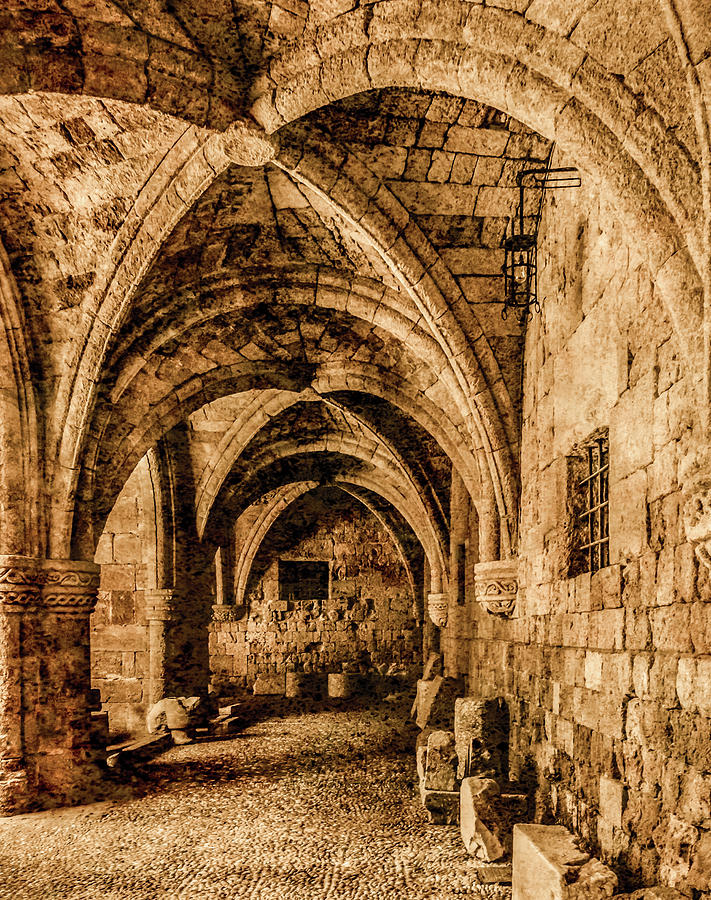 Rhodes, Greece - Gothic Passage Photograph by Mark Forte
