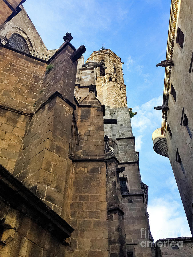 Gothic Quarter Stone Buildings  Photograph by Colleen Kammerer