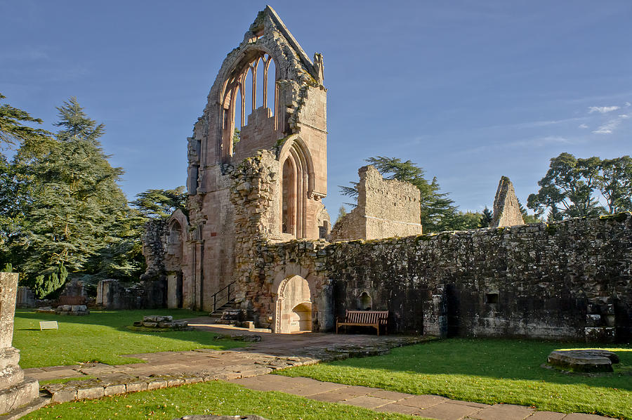Gothic ruins. Dryburgh Abbey. Photograph by Elena Perelman