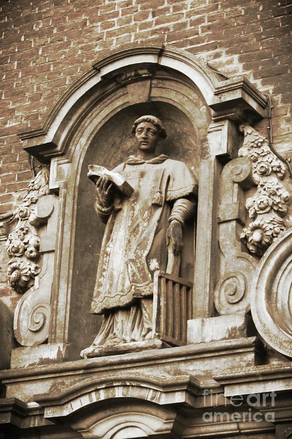 Gothic Scholar Relief in Sepia Photograph by Carol Groenen