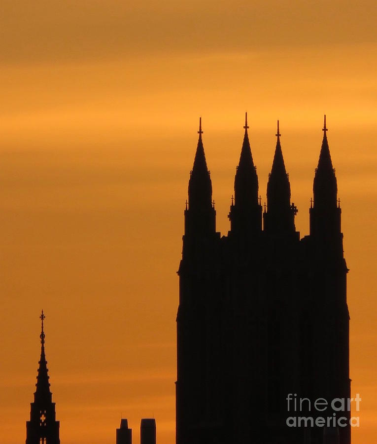 Gothic Spires at Sunset Photograph by Beth Myer Photography